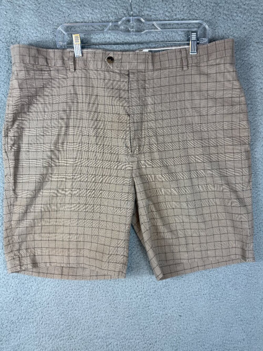 Daniel Cremieux Signature Collection Mens 42 Plaid Golf Shorts Cotton Tencel